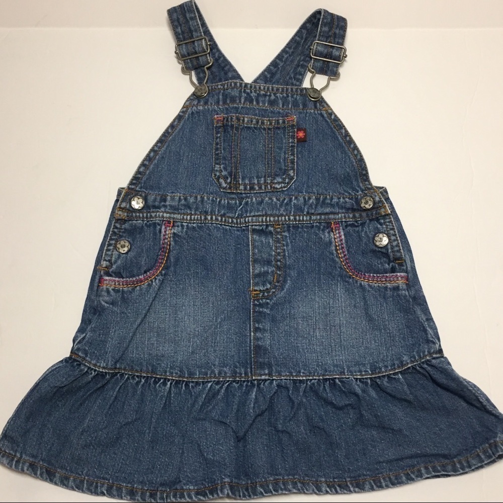 Carter's Baby Girls cotton Blue Denim Dress 24M